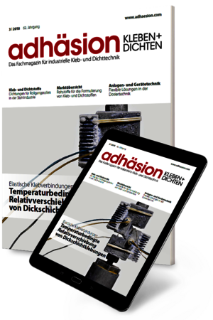 adhäsion: Cover auf Magazin und Tablet