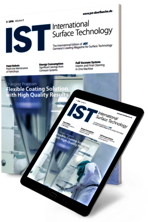 IST | International Surface Technology: Cover auf Magazin und Tablet