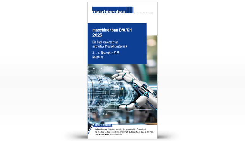 Cover Veranstaltungsflyer maschinenbau D/A/CH 2025